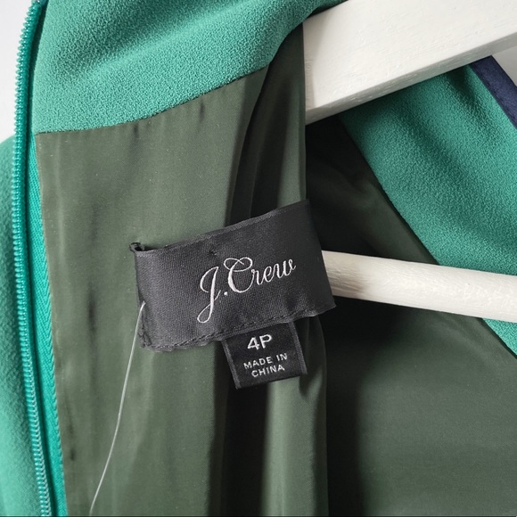 nwt j.crew  tie neck dress in 365 crepe 4P - Picture 9 of 12